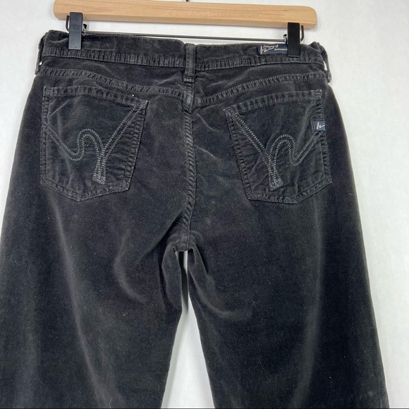 Citizens of Humanity Black Women’s Low Waist Straight Leg Corduroy Pants Size 29 - Picture 4 of 7